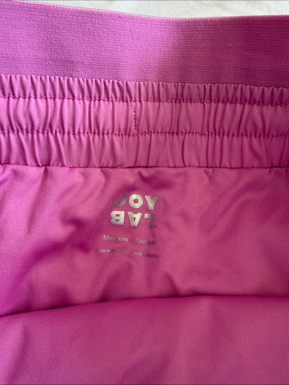 JoyLab Bright Fuchsia Flounce Athletic Shorts - Picture 3 of 6